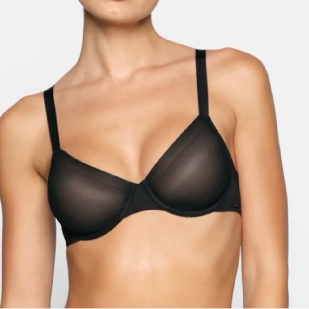 Skims Unlined Underwire Demi Bra Cocoa Brown Size 38DDD